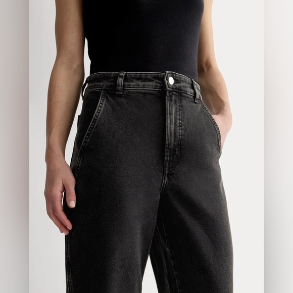 Everlane NWT Washed Black Utility Barrel Jeans (Size 26 Regular) - Picture 3 of 8